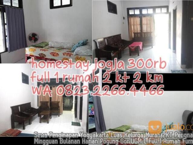 0823 2266 4466 Sewa Penginapan Yogyakarta Luas Kelurga Murah 2KT Pengnapan Mingguan Bulanan Harian P