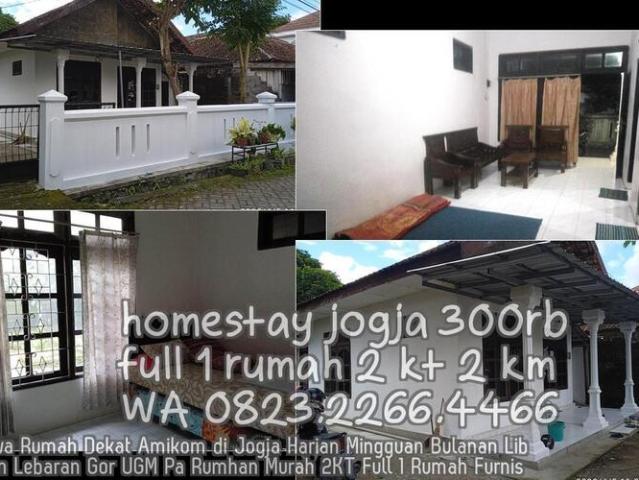 0823 2266 4466 Sewa Rumah Dekat Amikom di Jogja Harian Mingguan Bulanan Liburan Lebaran Gor UGM Pa R