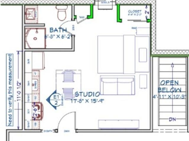 0 BR, 1 BA Apartment 110 1 2 E 10th Street, Unit Apt 2 2nd Floor, Anderson, IN 46016