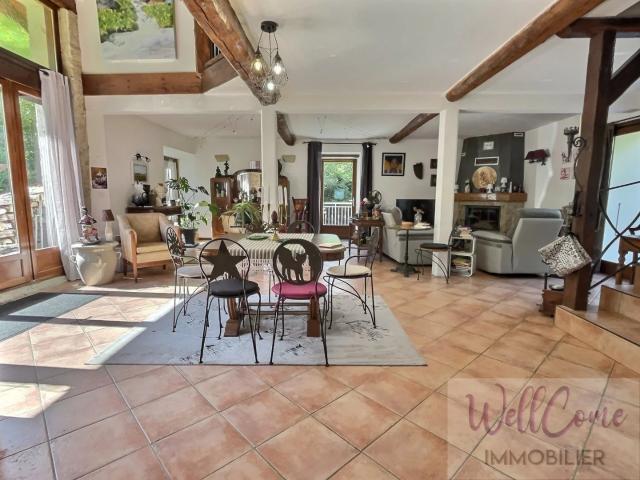 13 km de Chambéry maison 7 pièces en pierre sur 4600 m² de terra
