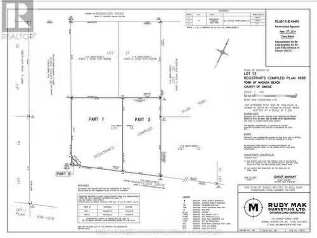 13 Pt 1 Mapleside Drive, Wasaga Beach, ON, L9Z 3A5 vacant la.