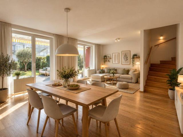 100 m² Wohngefühl auf zwei Ebenen | 4 Zimmer Gartenmaisonette mit Südterrasse und Balkon | Inklusive Tiefgaragenstellplatz!