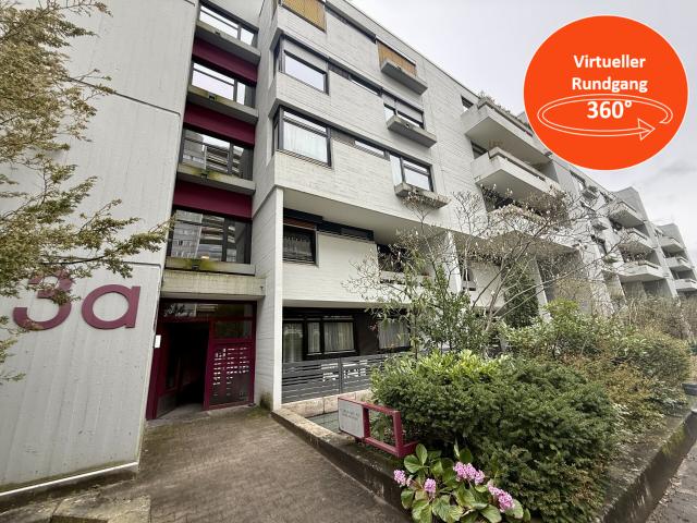 100m² Terrassenwohnung am Rüppurrer Schloss mit großer Terrasse, zwei Balkonen und Garage