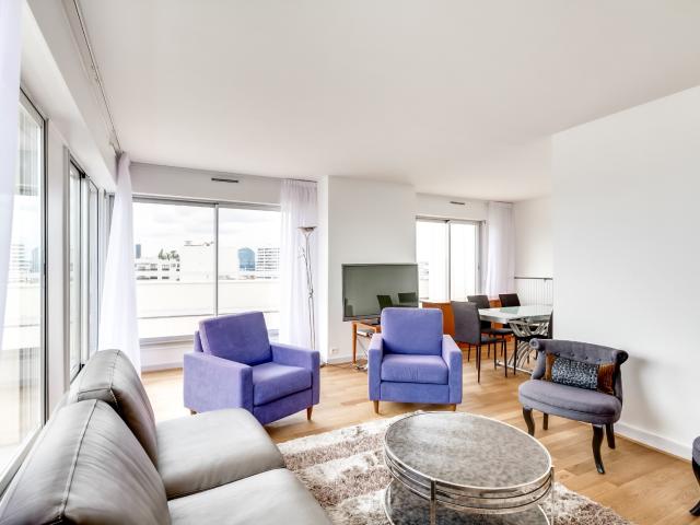 102 m2 + Terrasses 58 m2 + 2 parkings VUE PANORAMIQUE SUR TOUT PARIS