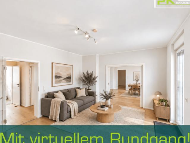 103 m² Wohnkomfort: Bezugsfertige 4 Zimmer Wohnung mit 2 Balkonen, Miele Einbauküche & Stellplatz