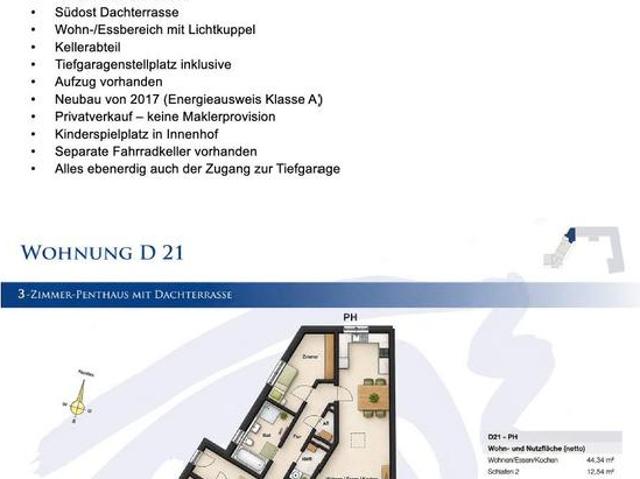 103 qm 3 Zimmer Penthouse Wohnung in FürthPoppenreuth