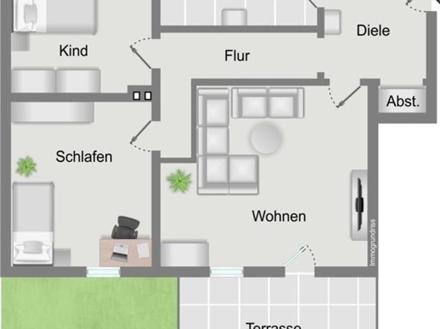 105 m² Wohnkomfort mit Südterrasse und Garten & sofortiger Einzug