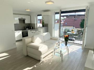 10A new 2 room apartment with air conditioning and balcony only 5.4 km from Alexanderplatz/free wifi/ in Berlin Pankow, Berlin Amsterdam Apartments for Rent