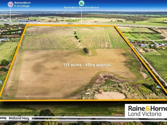 111 ACRES OF PRIME LAND AT BORDER OF BANNOCKBURN GROWTH PLAN flexible settlement