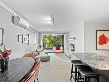 112sqm Designer two bedroom home w/ oversized balcony + parking