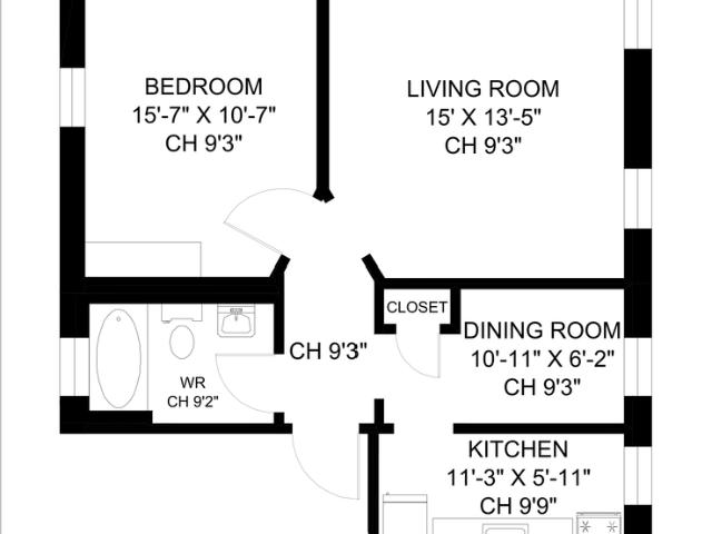 113 123 Emerald Street South — 1 Bedroom 117 02