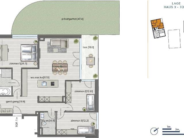 Grillen. Gärtnern. Genießen. Auf 117,9 m² eigenem Grund