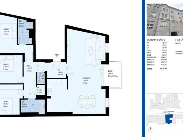 1190! Erstbezug nach Sanierung! Klimatisierte 4 Zimmer Wohnung mit Balkon Nähe Rudolfinerhaus ab Mitte Oktober 26!