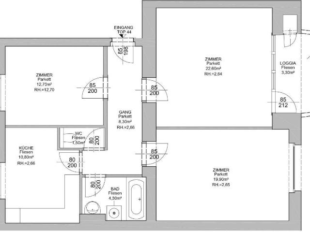 1190! 3 Zimmer Wohnung mit Loggia in Grünruhelage ab März 2027! ERSTBEZUG NACH GENERALSANIERUNG!