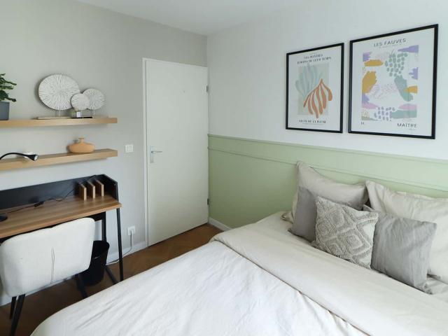 11 m² bedroom with balcony for rent in a large apartment in coliving in Saint Denis SDN54