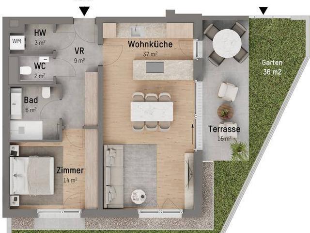 1210, Langenzersdorfer Straße, In Strebersdorf am Fuße des Bisambergs, 2 Zimmer Eigentumswohnung