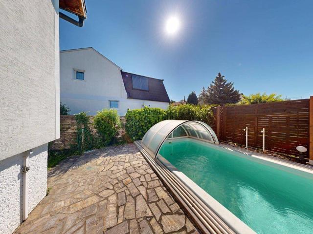 1210 Wien, Schwarzlackenau, Dafertgasse, Einfamilienhaus 4 Zimmer, 84m² Wohnfläche, 79m² Keller, Garage, Pool, Ruhelage, sonniger Garten, Kaufpreis: € 699.000