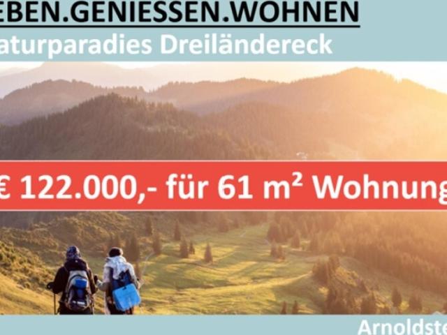 € 122.000, FÜR 61 M² WOHNUNG IN ARNOLDSTEIN