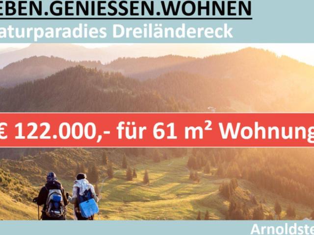 € 122.000, FÜR 61 M² WOHNUNG IN ARNOLDSTEIN
