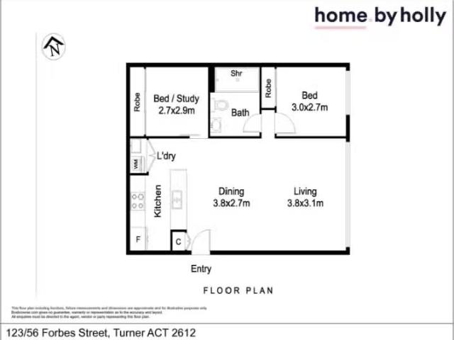 123/56 Forbes Street, Turner Apartment for rent Listed by Sha.