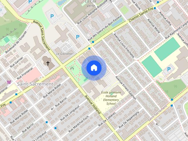 1245, 1275 Chemin Ste. Foy, 830, 840, 850 Ave. Ernest Gagnon, 875 Ave. Holl apartment — Samuel Holland Apartments, Québec City QC 0 Bedroom to 3 Bedroom 0 Bedroom