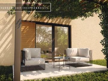 13080 Luynes maison T3 de 71 m2 plus jardin 88 m2 plus 1 parking en sous sol inclus. Magnifique vue dominante
