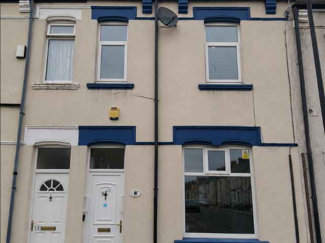 130 Sheriff Street, Hartlepool TS26 3 bed terraced house to rent £500 pcm £115 pw