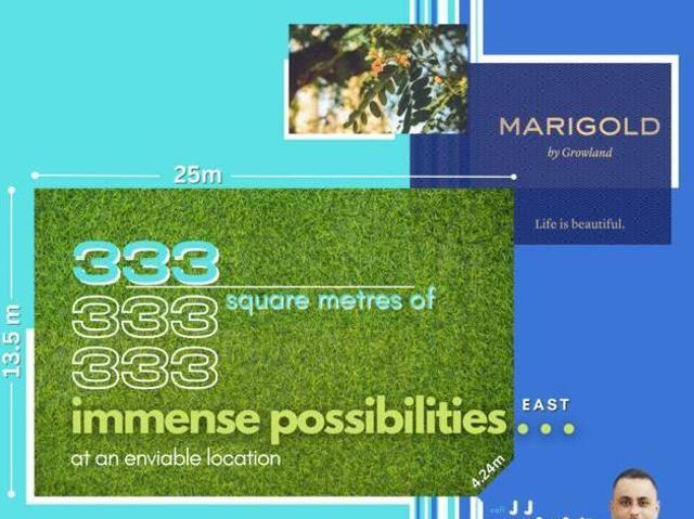 135 m East frontage booming Marigold Estate we RESPECT the WAY you choose