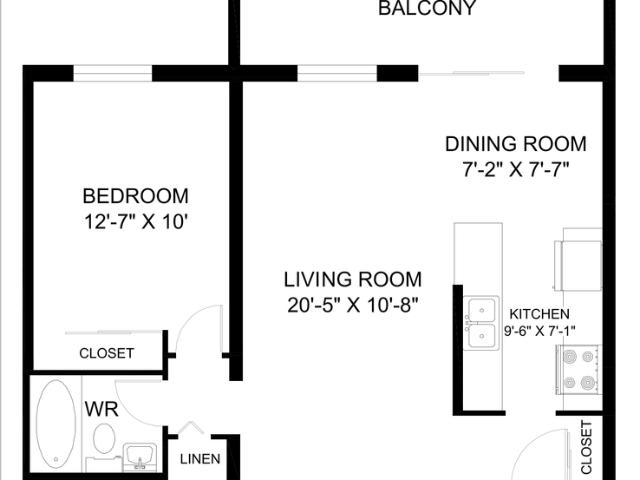 151 Hughson St S — 1 Bedroom 1204