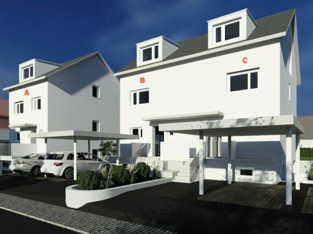 155 m2 Grosses Neubau DEFH Haus B, 6.5 DEFH, 3 Nasszellen, Garten, Sitzplatz, Carport & PP
