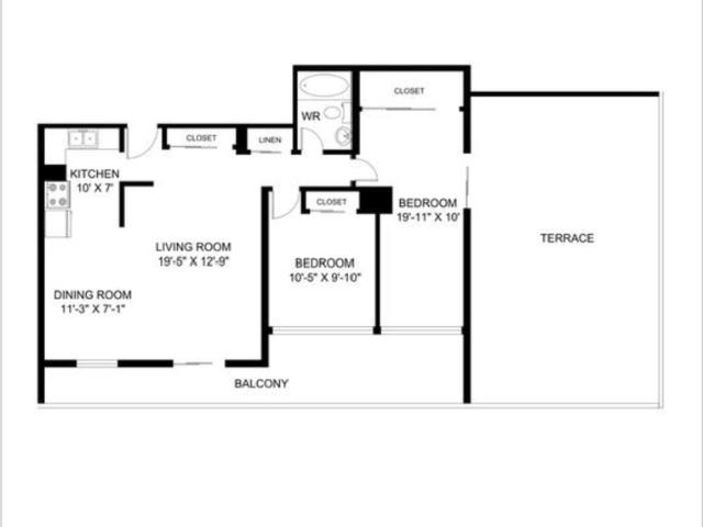 155 Market Street — 1 Bedroom 1109