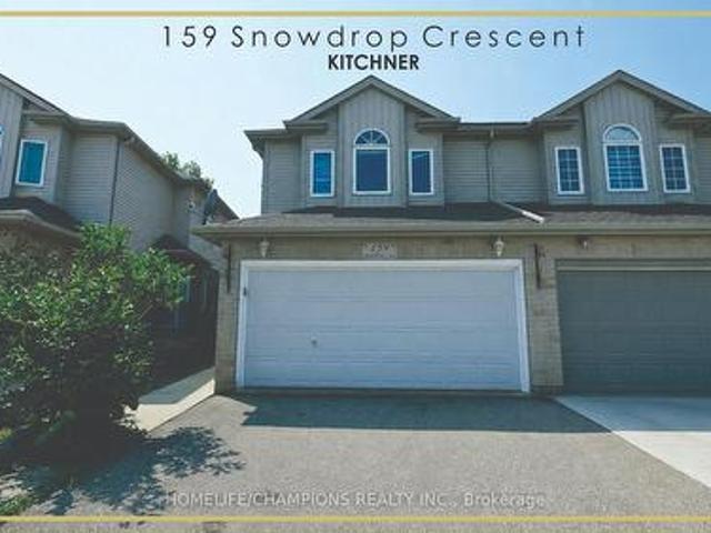 159 Snowdrop Crescent, Kitchener, ON, N2E 4G9 house for sale | Listing ID X13629 | Royal LePage