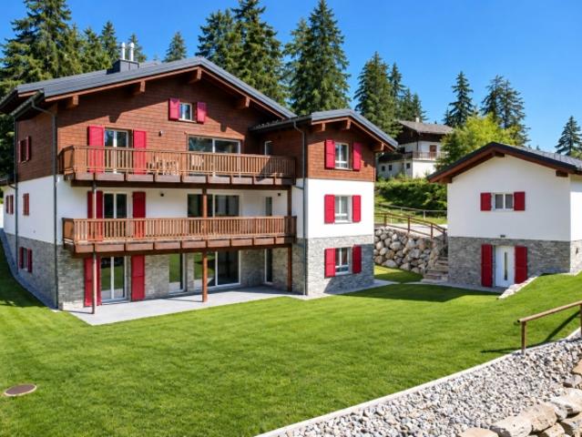 15,5 ZIMMER CHALET BESTEHEND AUS DREI UNABHÄNGIGEN APARTMENTS