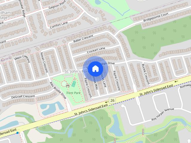 15 Minlow Way town house — Aurora, ON 2 Bedroom 2 Bedroom