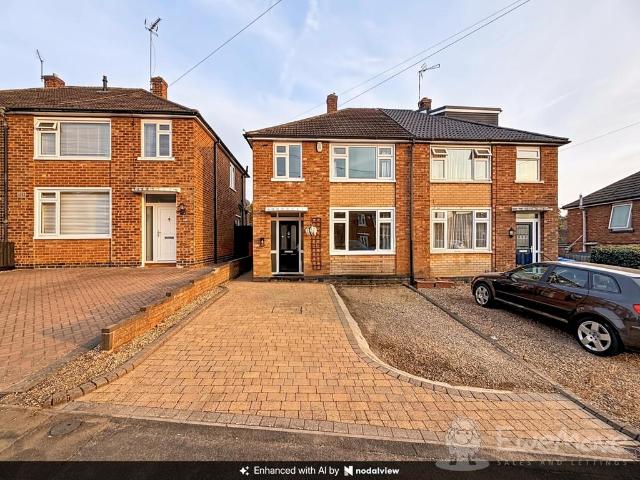 16 Deane Road,Rugby CV21 4NZ 3 bed semi detached house to rent £1,400 pcm £323 pw