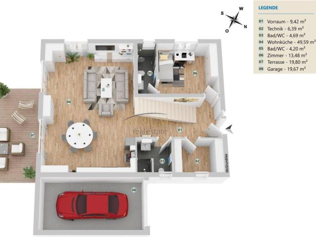 180m² 6 Zimmer Einfamilienhaus Belagsfertig in Straßhof an der Nordbahn