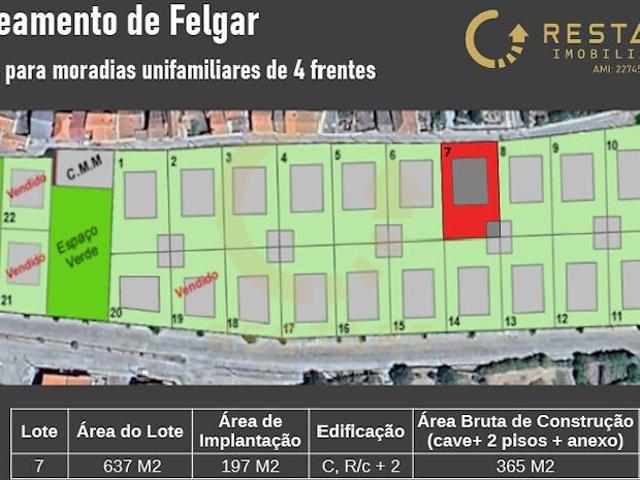 18 Lotes Para construção de moradias individuais e unifamilares com cave, rés do chão e 1º anda