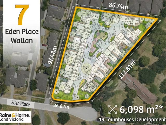 19 TOWNHOUSES DEVELOPMENT SITE IN WELL ESTABLISHED RESIDENTIAL AREA OF WALLAN!