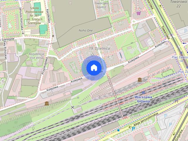19 dzielnica, Kolejowa, 3 pokoje, 59m2, od 1.09