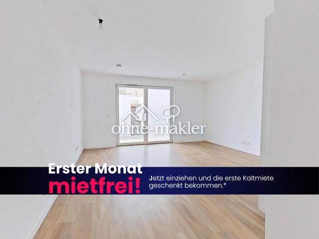 1. MIETE GESCHENKT: Lichtdurchflutete 3 Zimmer Neubauwohnung mit Balkon und EBK
