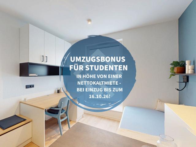 1 Monat mietfrei! Möbliertes Wohnen für Studierende in bester Lage