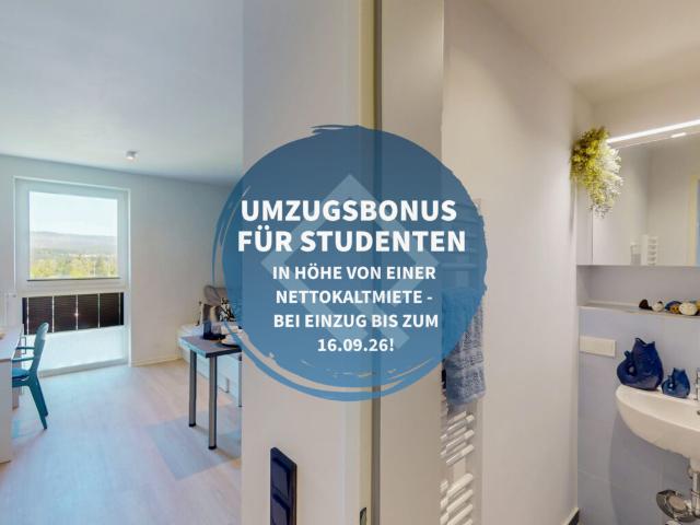 1 Monat mietrfei! Neubau Studentenapartment im Quartillion – möbliert & top Lage!