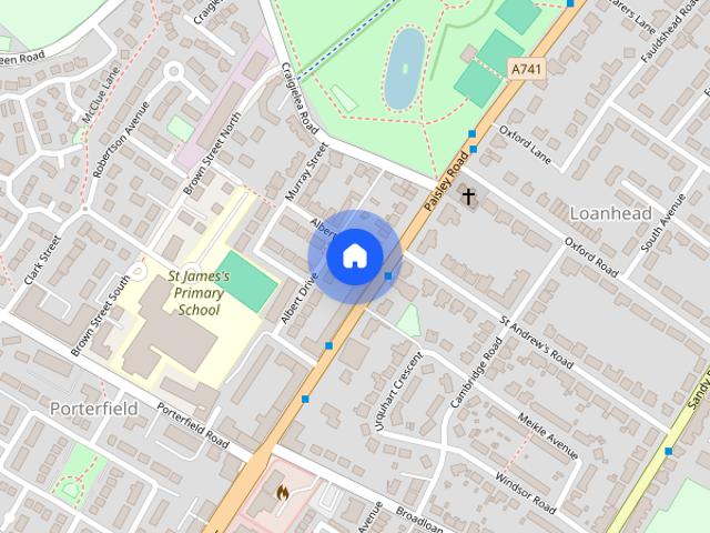 1 Albert Road, Flat 2 1 E, Renfrew, Renfrewshire, PA4 8ET