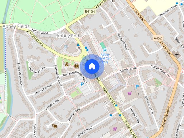 1 bed ground floor flat to rent in The Square, Kenilworth, CV8