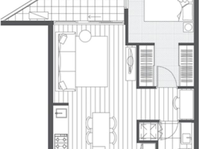 1 Bedroom 1 Bathroom Unfurnished Apartment at Volaire For Lease!