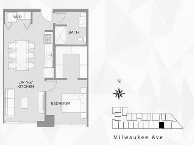1 bedroom, Chicago IL 60647 105721192