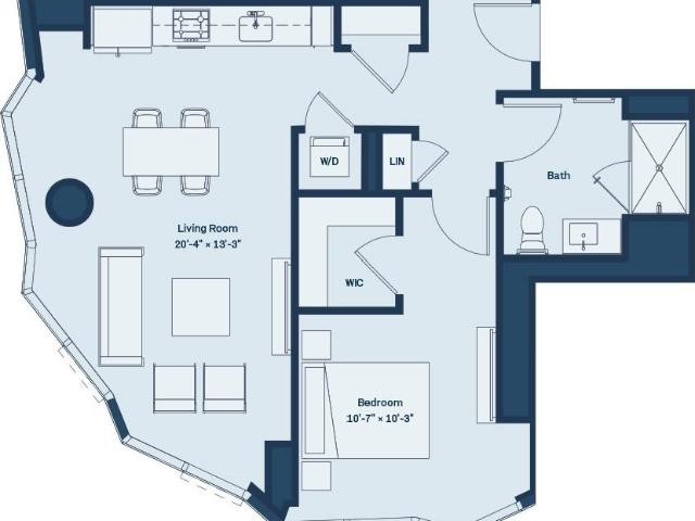1 bedroom, Chicago IL 60601 105721166