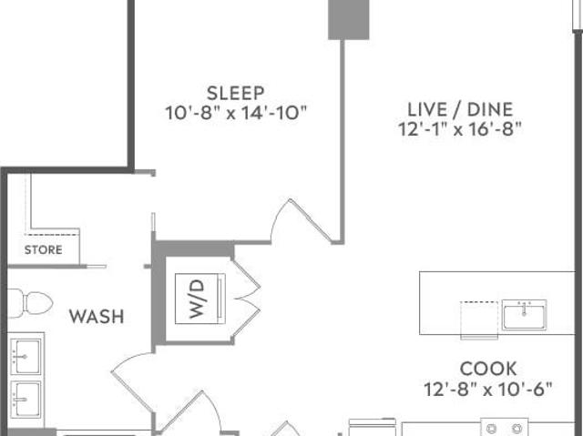 1 bedroom, Chicago IL 60607 105747858