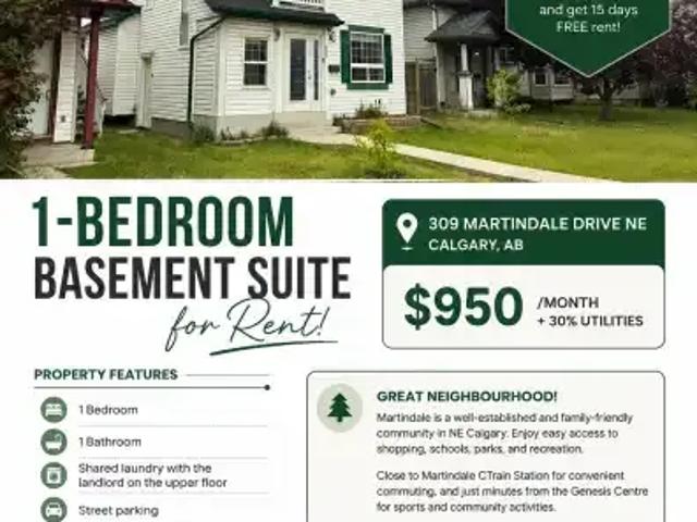1 Bedroom Apartment Calgary AB 104972716