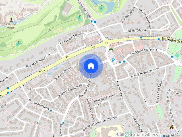 1 bedroom apartment for rent in Bailly Romainvilliers